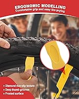 Vista 4 de Bike Tire Repair Kit, Bicycle Inner Tube Puncture Patch Kits with 20 PCS Vulcanizing Patches, User Manual, Metal Rasp and Tire Lever, Bike Patch Kit