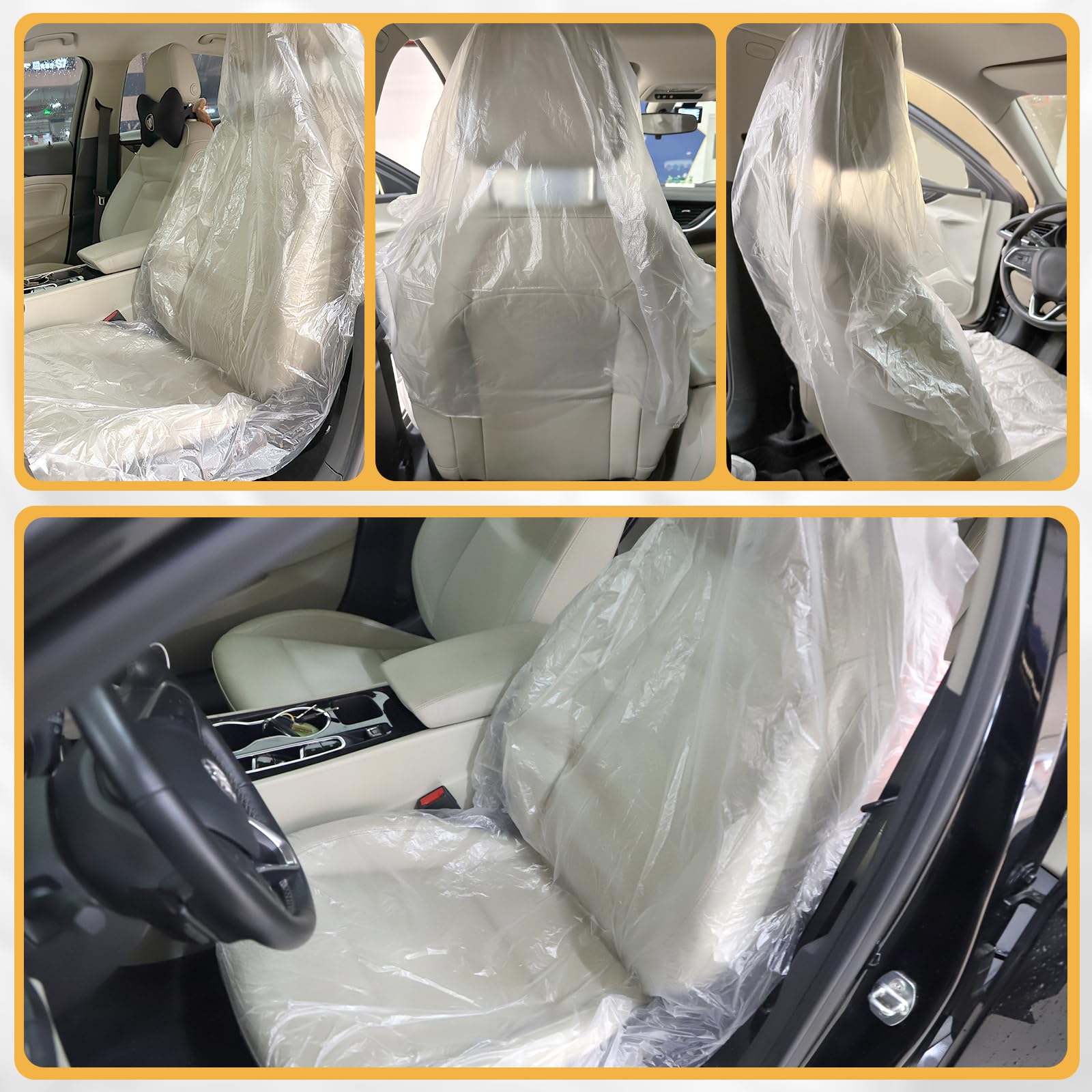 5 Stück Einweg Sitzbezüge Vlies - Für Auto, Flugzeug & Bus