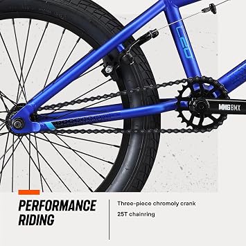 خط دراجات Mongoose Legion Freestyle BMX للأطفال والشباب من المبتدئين إلى المتقدمين بإطار فولاذي متعدد الألوان مكون من 20 عجلة