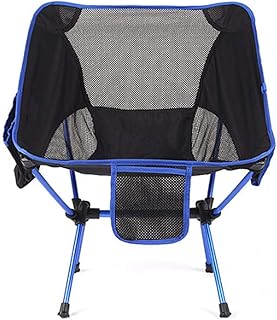 Lisansang Silla de camping portátil al aire libre plegable ultraligera de aleación de aluminio taburete de carga máxima de 120 kg de camping, picnic, senderismo