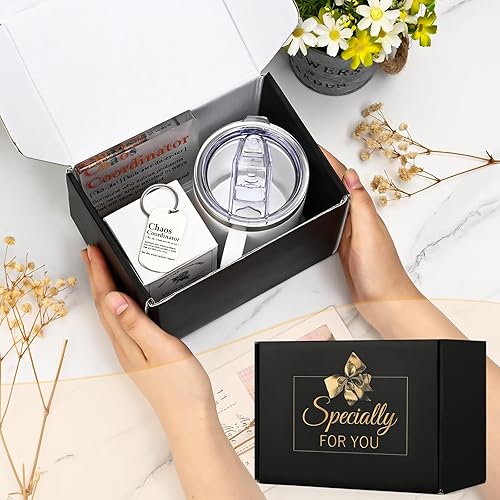 Miniatura 5 de GINGPROUS Juego de regalos de coordinador del caos, regalos de jefe para jefe de mujer, regalos de trabajo de inspiración para compañeros de