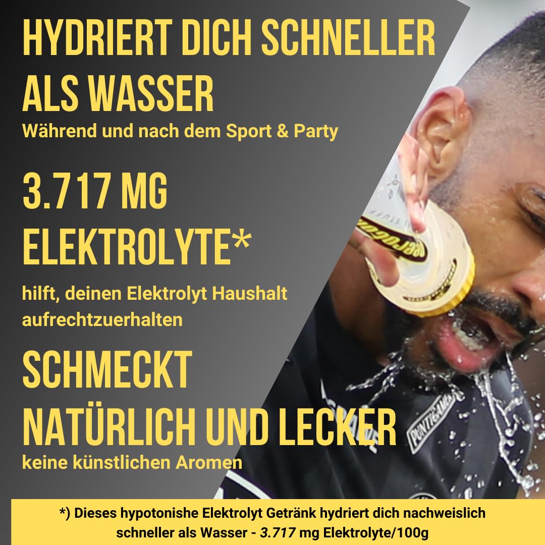 Peeroton MVD Mineral Vitamin Drink - Himbeer-Zitrone, Elektrolyt Pulver mit den 5 wesentlichen Elektrolyten plus Zink, Magnesium und Vitamin C - regelmäßig einnehmen und das Immunsystem stärken, 300g