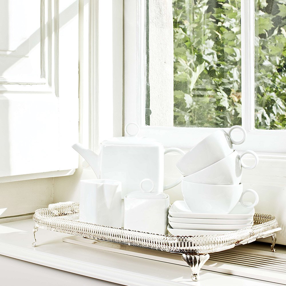 Carré White Salad Bowl