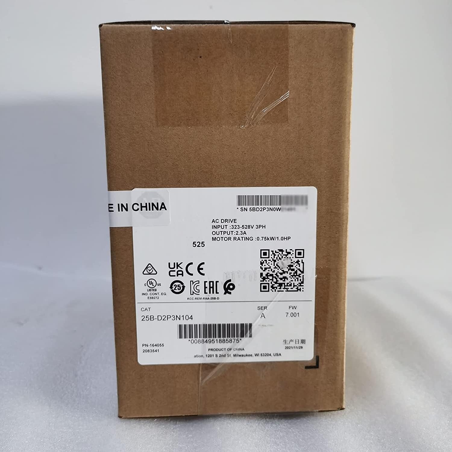 Amazon.com: 25B-D2P3N104 Ser.A 25BD2P3N104 PF525 0.75kW 1HPAC Drive ...