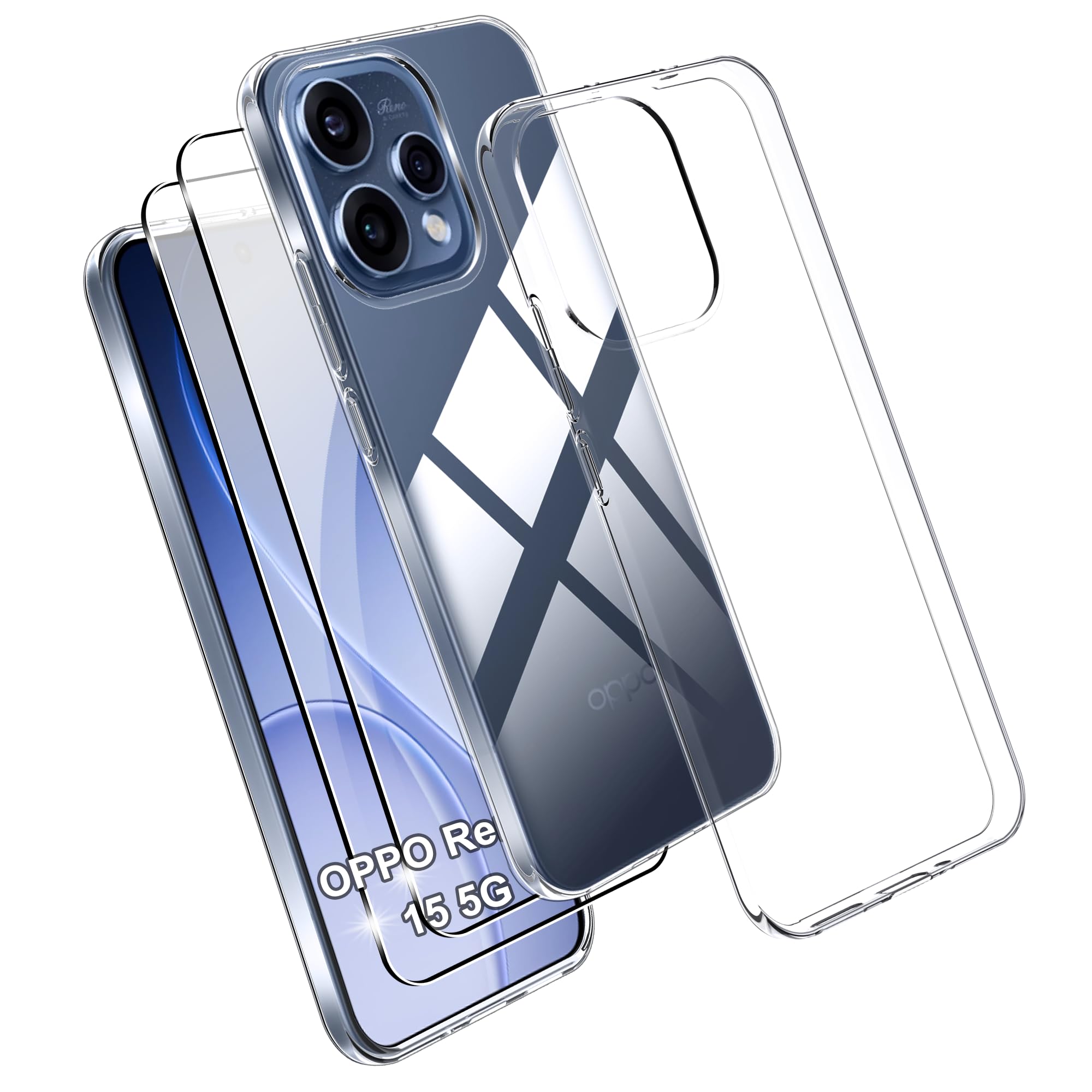 ALAMO Cover in retrò Pelle per Oppo Realme GT, Premium Custodia in Portafoglio con Slot per Schede e Contanti - Blu