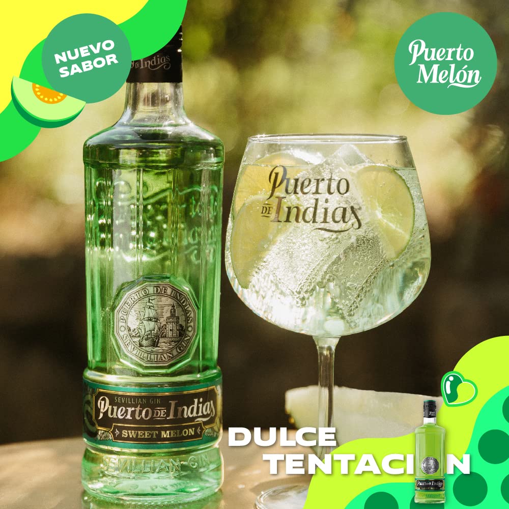 Puerto de Indias – Ginebra de Melon Premium – Sweet Melon Premium Gin – 70 cl – 37.5º