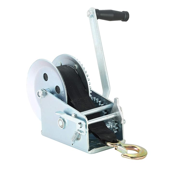 Buy ATPEAM Boat Trailer Winch, Heavy Duty Hand Winch with 5m Black