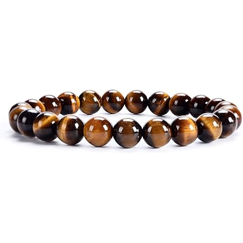 Cherry Tree Collection - Small, Medium, Large Sizes - Gemstone Beaded Bracelets For Women and Men - 8mm Round Beads
