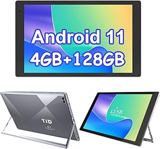 Tablet 10 Inch Android 11 Tablets,4GB RAM 128GB ROM 512GB Expandable，6000mAh Battery Android 11 Google GMS Tablet 8MP Camera WiFi Bluetooth HD Touch Screen Tablets with Stand (Gray)