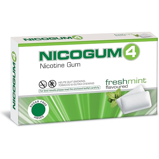 Nicogum Freshmint Nicotine Gum 4mg - Pack of 12