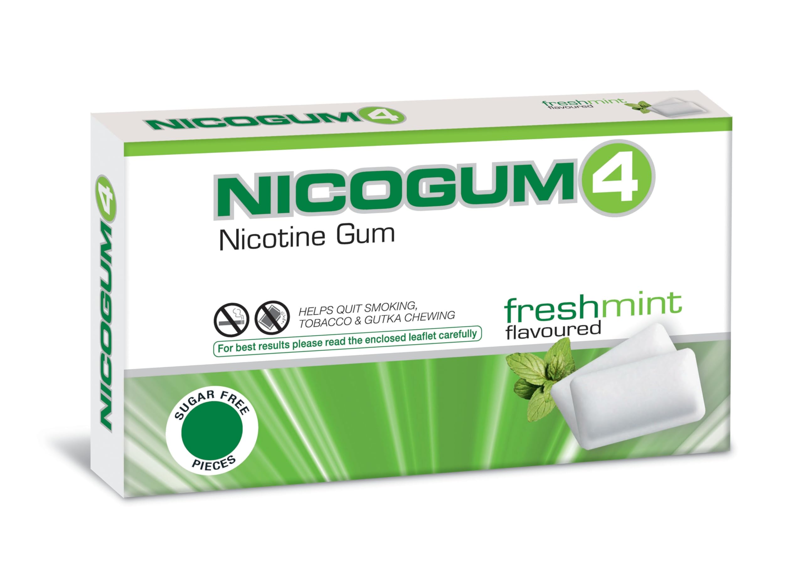 Nicogum Freshmint 4Mg - Pack of 12 Nicotine Gums