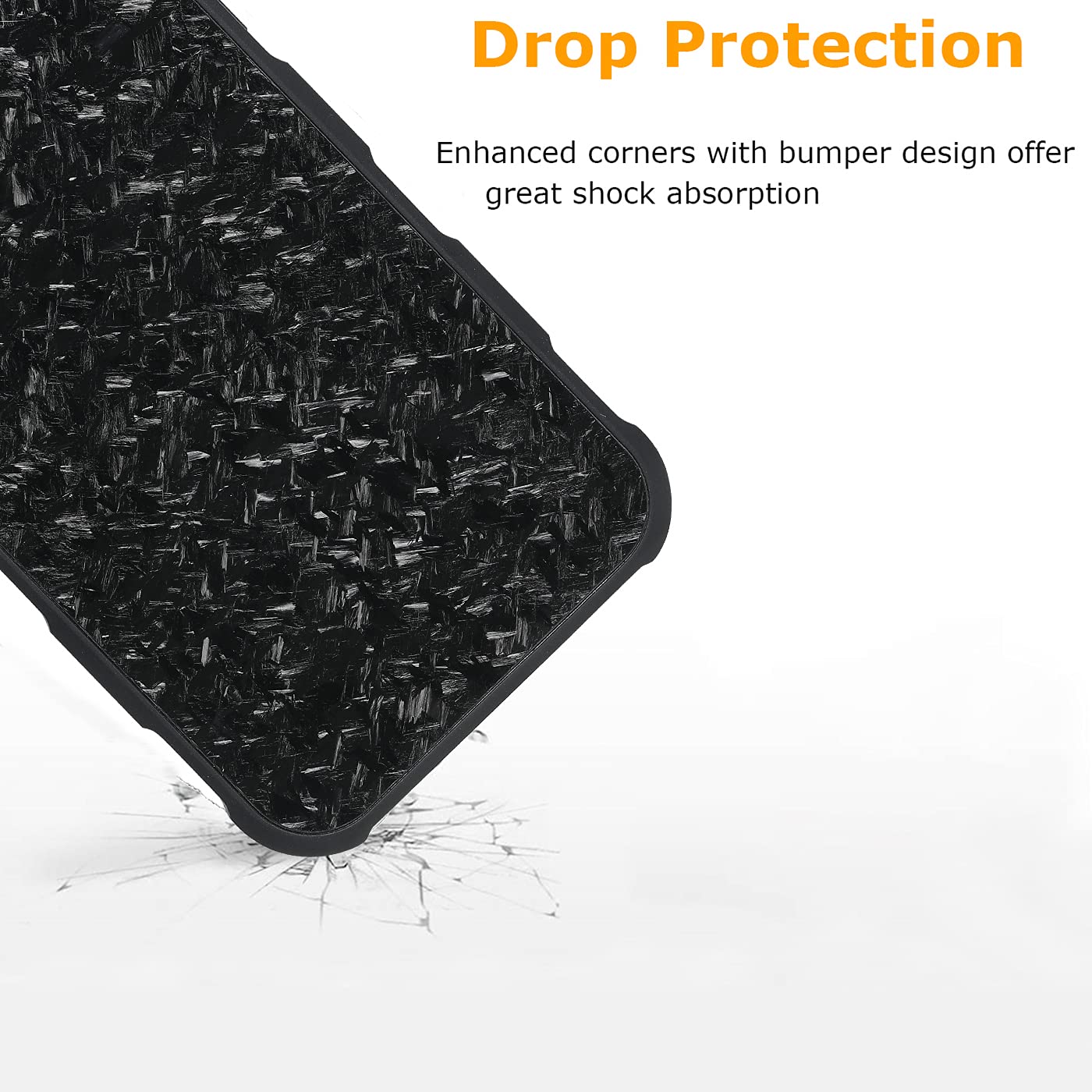 Molzar タイヤシリーズ iPhone 13 Pro Maxケース 本物の織りカーボンファイバー付き マグネットマウント用金属プレート内蔵 ワイヤ : molzar タイヤシリーズ iPhone 13 Pro Max用 リアル鍛造