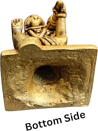 Miniatura 6 de Estatua de Lord Hanuman de latón (10.58 oz, 3.25 pulgadas) escultura de metal de latón Hanuman Murti Bajrangbali Anjaneya Pavanputra figura para