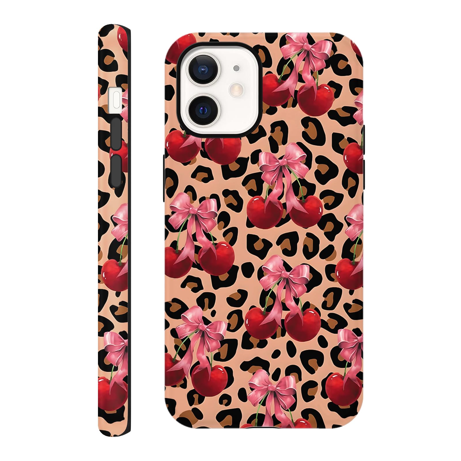 Custodia Aesthetic Per IPhone 12 Pro / 12 (6,1'') Con Stampa Leopardata – Cover In Silicone Morbido E Rigido, Antiurto, Design Estivo Per Donne