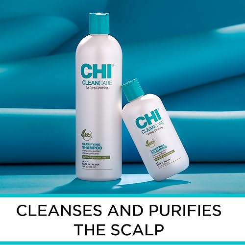 Miniatura 4 de CHI CleanCare Champú clarificante, limpia profundamente el cabello y el cuero cabelludo para eliminar la acumulación, purificar y restaurar la