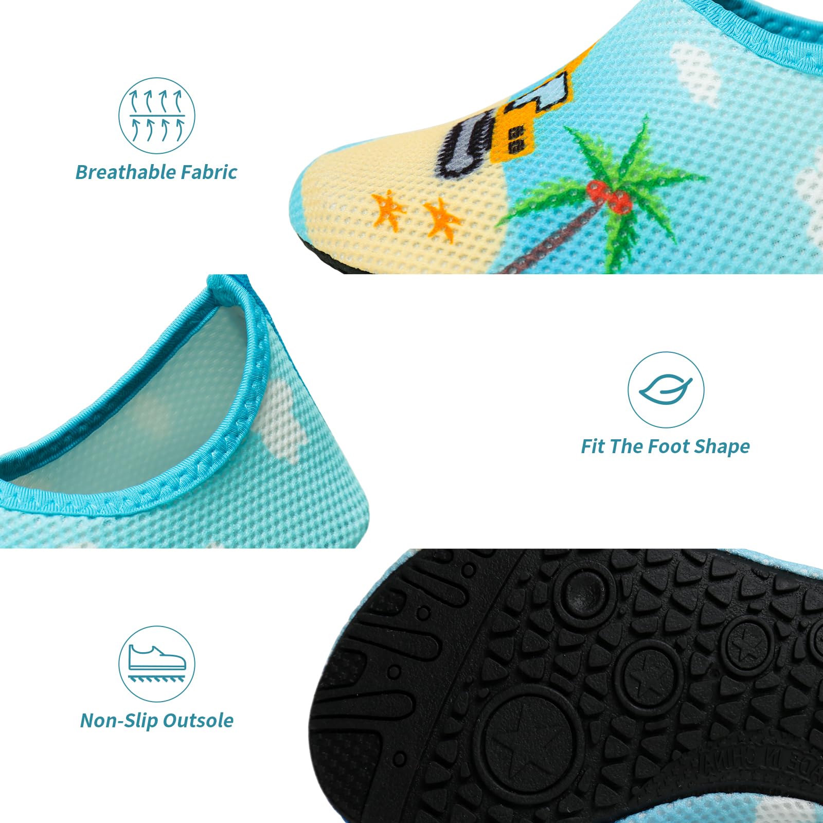 Scarpe Scoglio Bambino Bambini Scarpe Mare Acquatiche Piscina Bambini Scarpe da Spiaggia Immersione Ragazzo Ragazza Water Shoes Scarpe a Piedi Nudi per Surf Sportivo