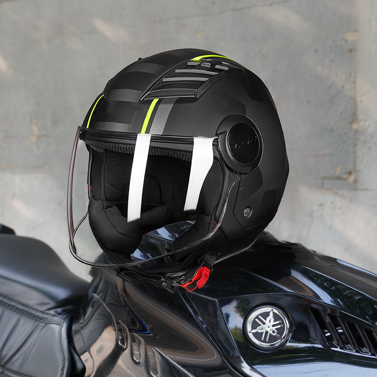 VCOROS Visiera Casco Moto Solo per OF562/AIRFLOW,Casco Parabrezza Moto Visiera a Lente Integrale,Protezione per Il Vento del Motociclo,Non incompatibile con LS2 Airflow II