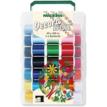 Tacony Madeira Decora No. 12 Thread Sampler, Multi-Colour, 9.53 x 34.29 x 24.13 cm