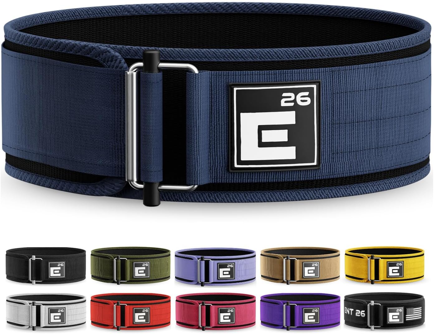 Self-Locking Weight Lifting Belt - Premium Weightlifting Belt for Serious Functional Fitness and Olympic Lifting Athletes - Lifting Support for Men and Women - Deadlift Training Belt
