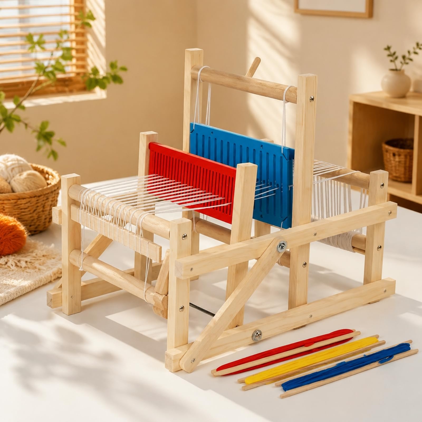 Artigianale in Legno Massello Giocattolo Educativo Resisn per Bambini, Progetti di ssitura da