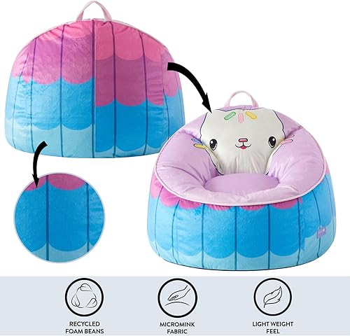 Miniatura 4 de Idea Nuova Gabbys Dollhouse Hillside by pod - Puf de felpa para niños, 24 x 24 x 25 pulgadas, a partir de 3 años