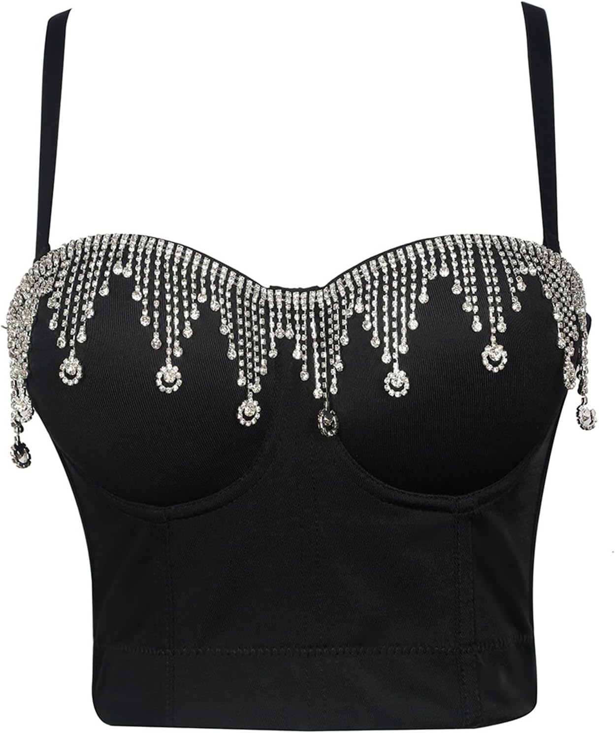 Women's Halter French Corset Drill Chain Stage Costume Halter Halter Vest for Women