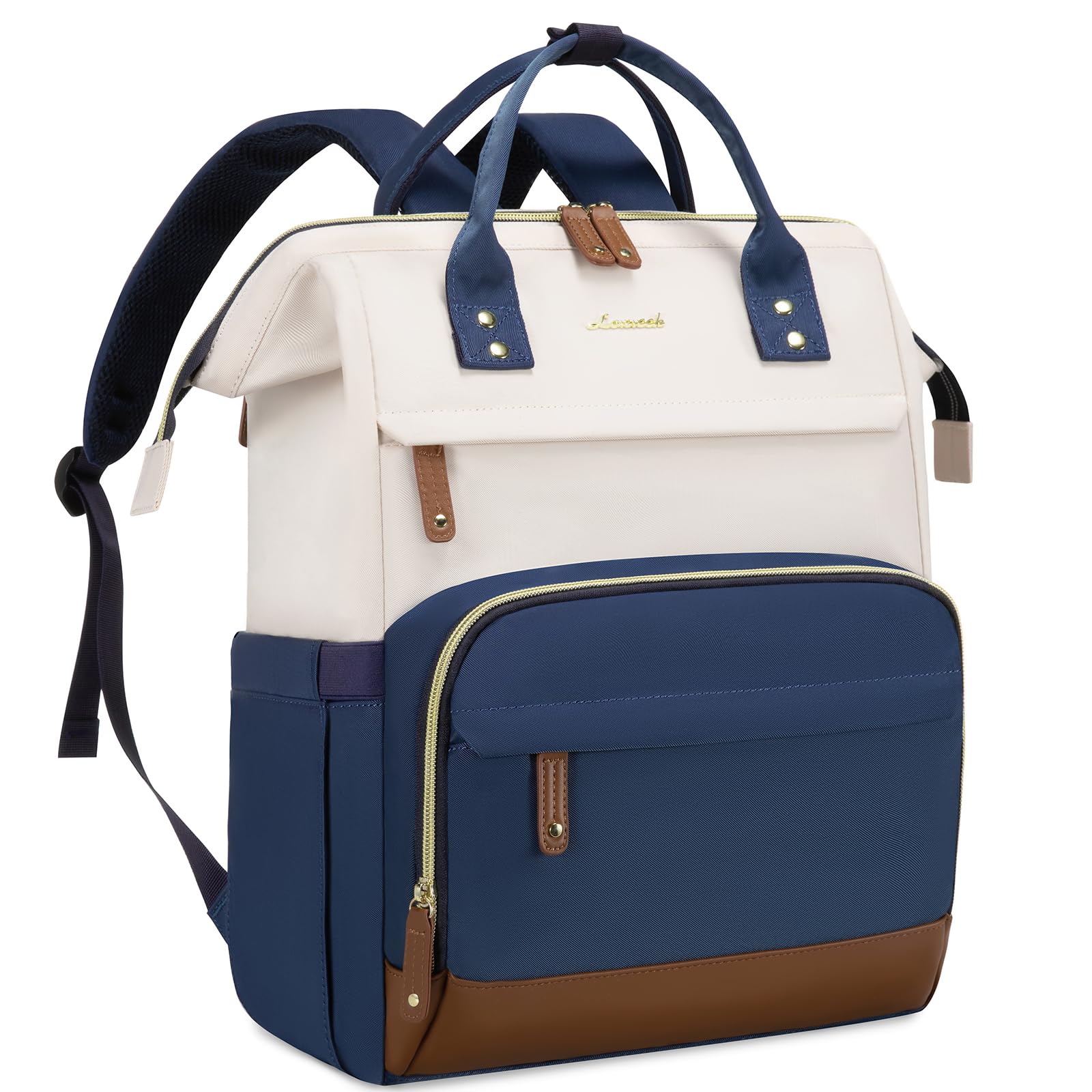 LOVEVOOK Laptop Backpack for Women, 15.6 Inch Work Business Backpacks Purse With Large Capacity, Waterproof Nurse Bag College Bookbag for School,