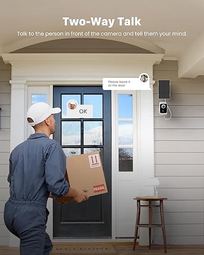 Miniatura 7 de Cámaras de seguridad inalámbricas para exteriores Cámaras de energía solar para seguridad en el hogar Batería WiFi Kit de sistema de cámaras de