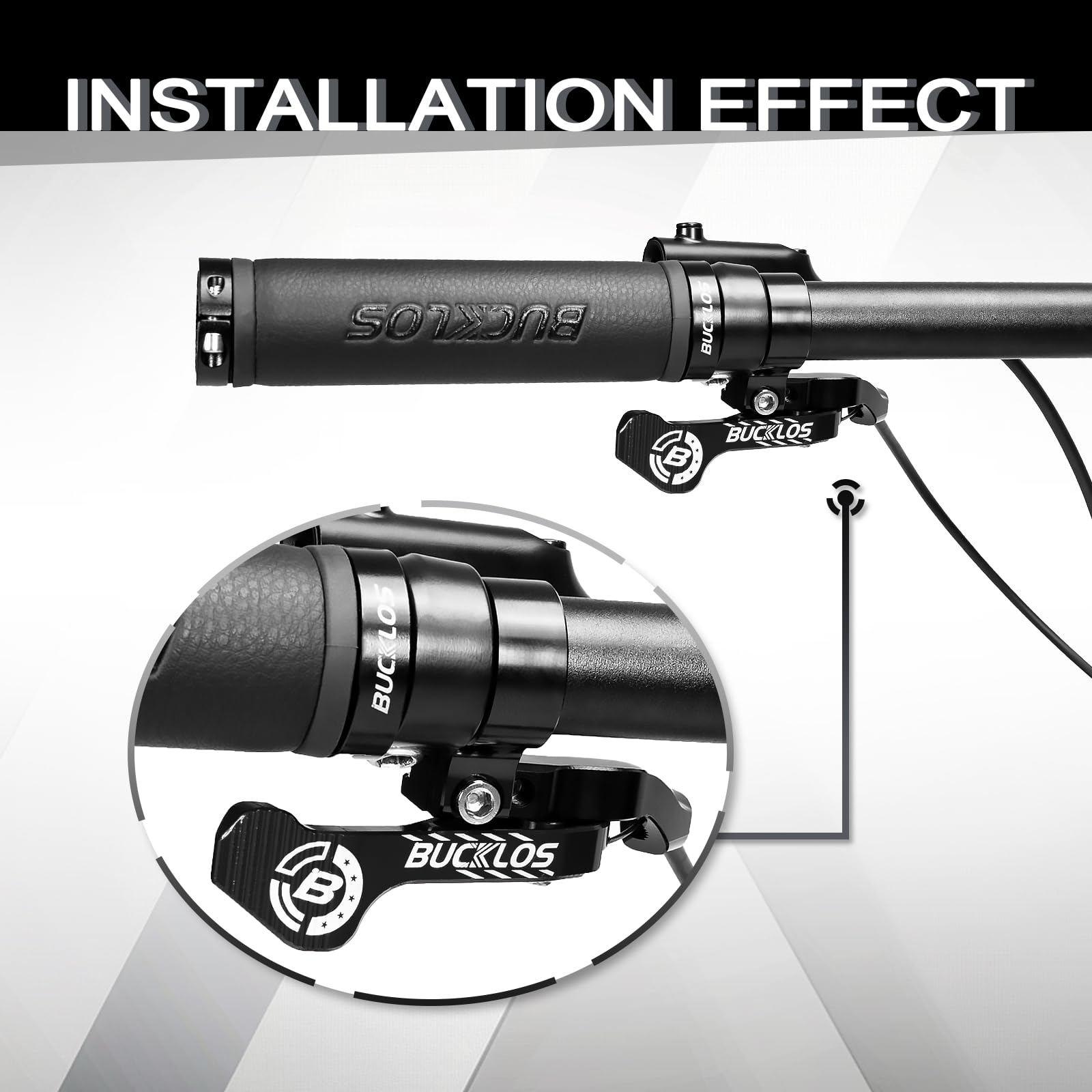 BUCKLOS Bike Dropper Seatpost Lever Remote Telescopic MTB Seatpost Dropper Bicycle Shock Remote Lever Bike Suspension Seat Post Part