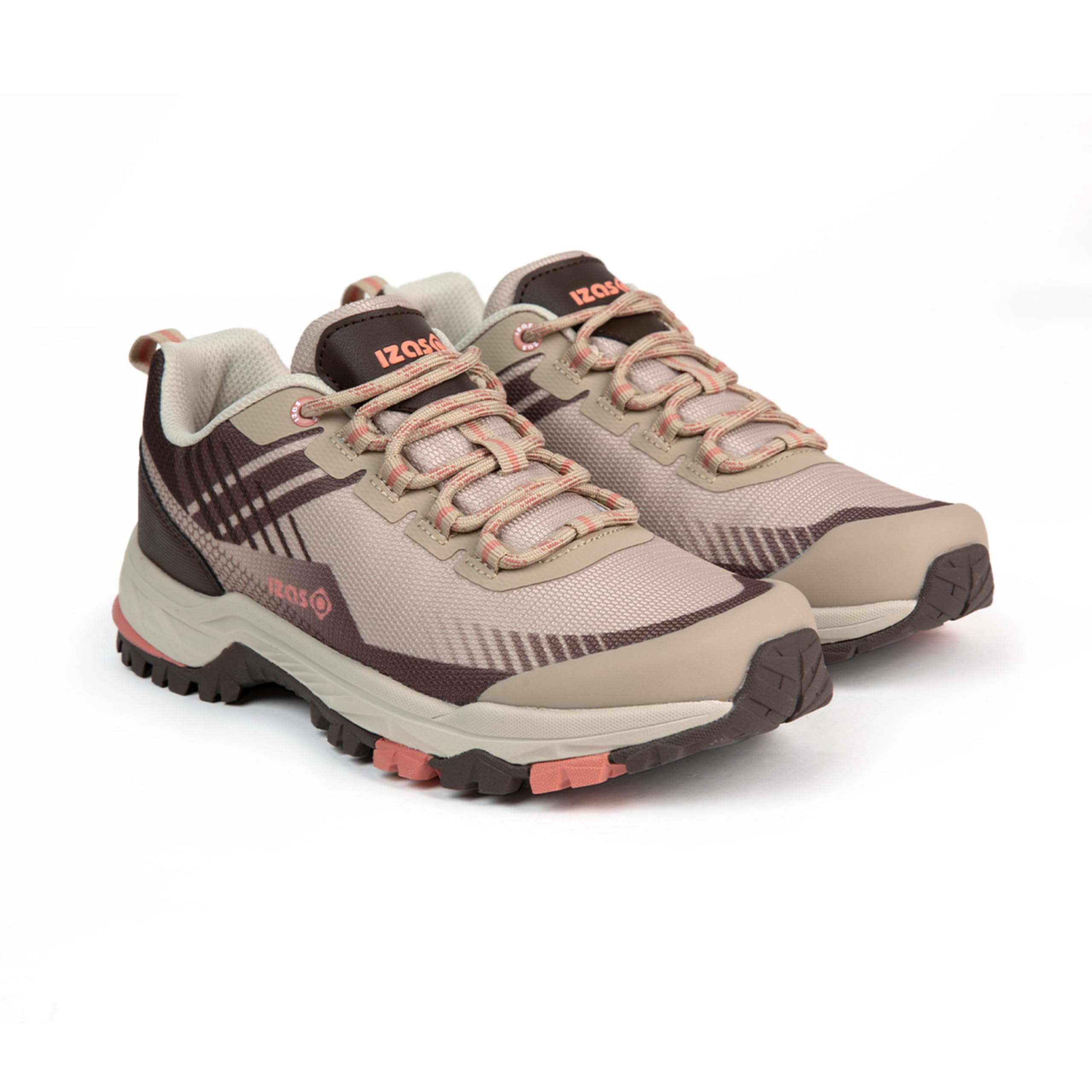 Izas Sportschuhe für Damen, Jade W, Wandern, leicht, atmungsaktiv, verstärktes TPU, maximale Traktion, Stollen von 4 mm, ideal für Trekking auf mittlerer Distanz, Größe 36-41