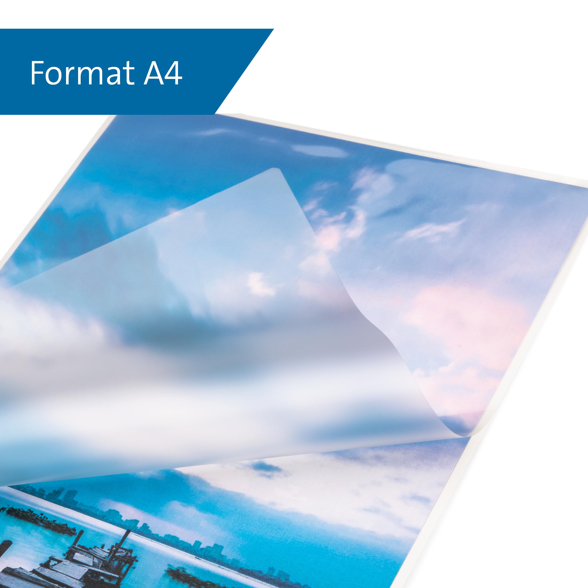 Dahle Laminating Pouches A4, 250 Micron (2 x 125) – Pack of 100 – High Quality Protection for Important Documents and Photos, Glossy