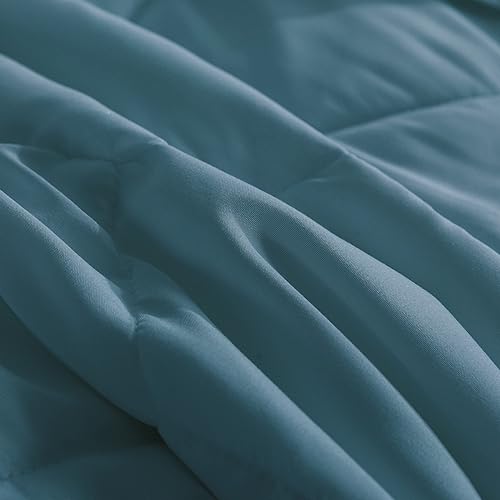 Miniatura 7 de Feather and Loom - Manta ligera alternativa de plumón de panal  Funda de microfibra transpirable y suave, relleno de fibra hipoalergénica  Color