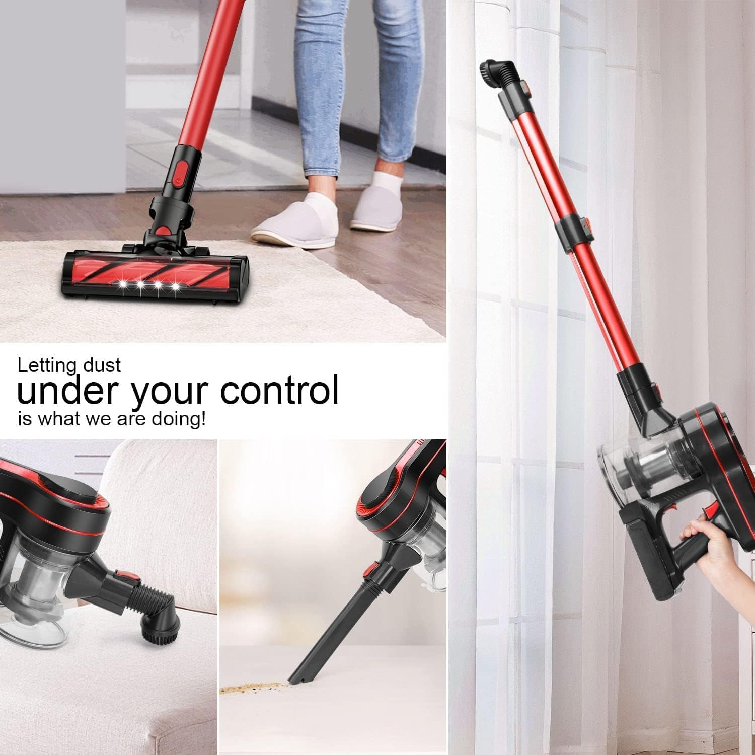 Various configurations of the SINCHER vacuum cleaner