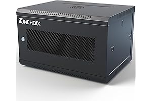 6U Server Cabinet Wall Mount Network Rack Enclosure for Server Rooms and Computer Networking Equipment