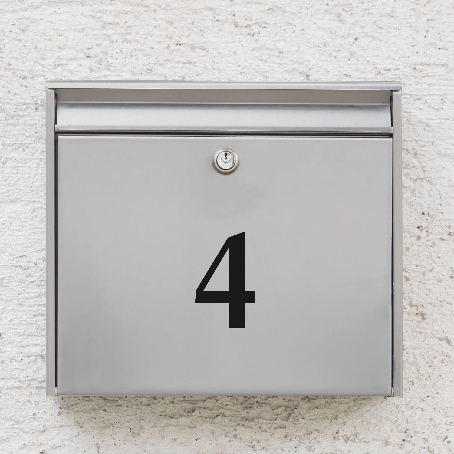 Autocollant Numéro 0 Noir - Hauteur 10 Cm - Numéro De Maison Autocollant - Chiffre à Coller Pour L'extérieur, Boîte Aux Lettres, Porte - Résistant Aux Intempéries - Kfz6730