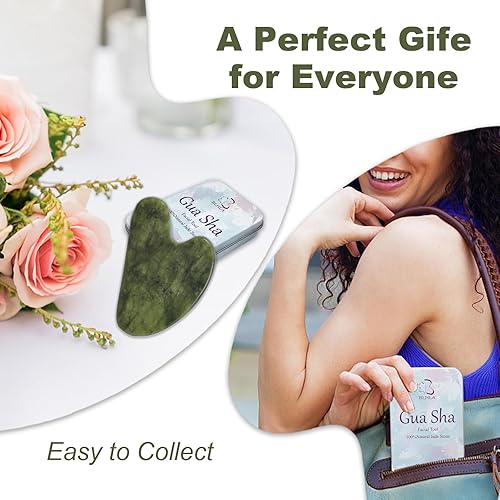 Miniatura 7 de BLHLA Herramienta facial Gua Sha de piedra de obsidiana para el cuidado de la piel, masajeador facial, herramienta GuaSha, herramienta de escultura