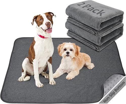 Almohadillas lavables para orina de perros, paquete de 6, almohadillas reutilizables de 16 x 24 pulgadas, almohadillas absorbentes antideslizantes