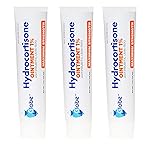 (3 Pack) Globe Hydrocortisone Maximum Strength Transparent Ointment 1%,1 oz, Anti-Itch Topical Ointment for Redness, Swelling, Itching, Rash, Bug/Mosquito Bites, Eczema, Hemorrhoids & More