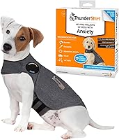ThunderShirt Dog Anxiety Calming Vest Small Heather Gray - Vet-Recommended Pressure Wrap for Thunder Fireworks Travel