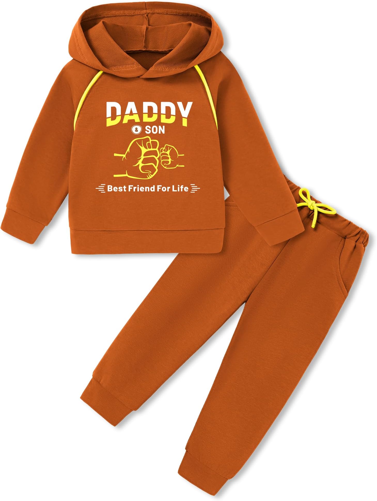 Toddler Boy Clothes Outfits Long Sleeve Hoodie Sweatshirt Pants Set 2PCS Baby Boys Fall Winter Sweatsuit 1-5T
