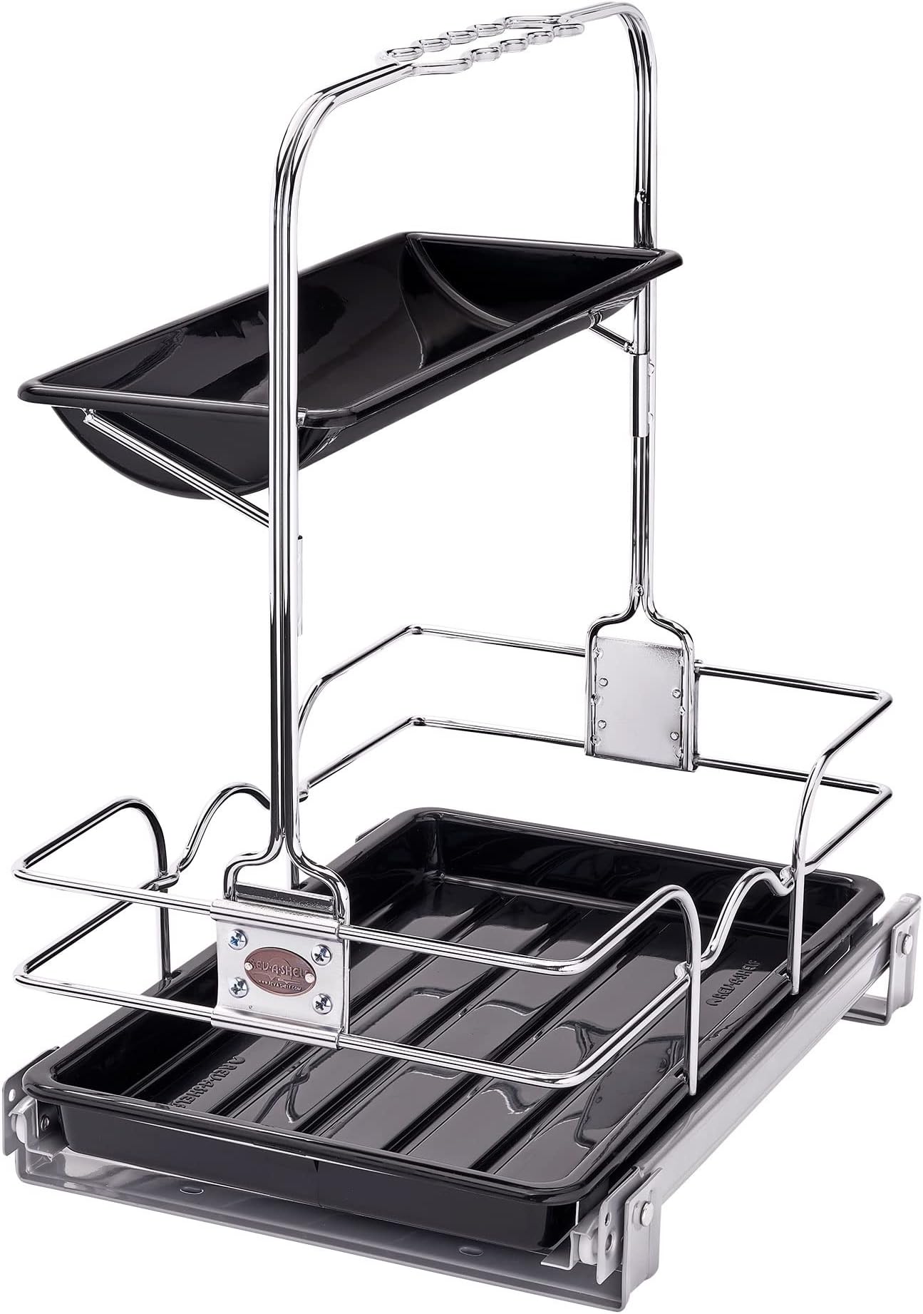 Rev-A-Shelf 544-10C-1 Undersink Base Cabinet Slide Out Cleaning Caddy for Kitchens, Laundry Rooms, or Vanity Cabinets