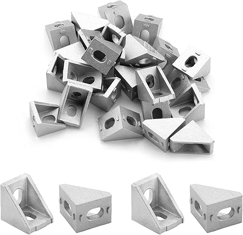 Miniatura 1 de MroMax - Esquinas interiores para perfil de extrusión de aluminio de la serie 2020, 10 unidades