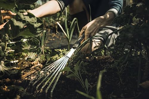 Miniatura 4 de Fiskars Xact 1027044 - Rastrillo de mano, longitud 174.4 in, ancho 4.9 in, negronaranja, acero inoxidableplástico, 1027044