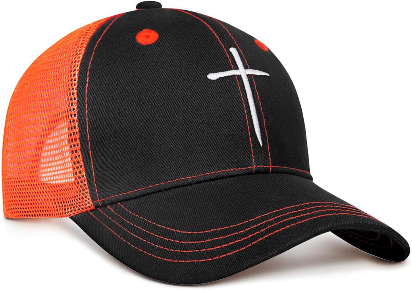 Christian Gifts for Men, Christian Christmas Soft Gift, Religious Gifts for Men Adjustable Jesus Cross Nails Hat