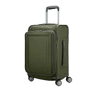 Samsonite Lineate Softside Expandable Luggage with Spinner Wheels, Carry-on, Cedar Green