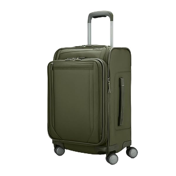 Samsonite Lineate Softside Expandable Luggage with Spinner Wheels, Carry-on, Cedar Green