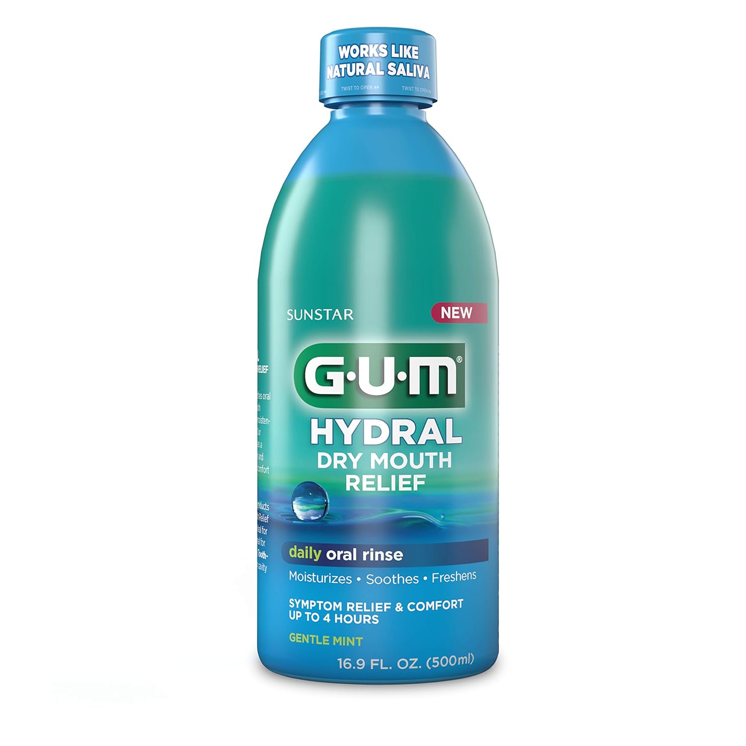 Buy GUM1802R Hydral Oral Rinse, AlcoholFree Moisturizing Mint