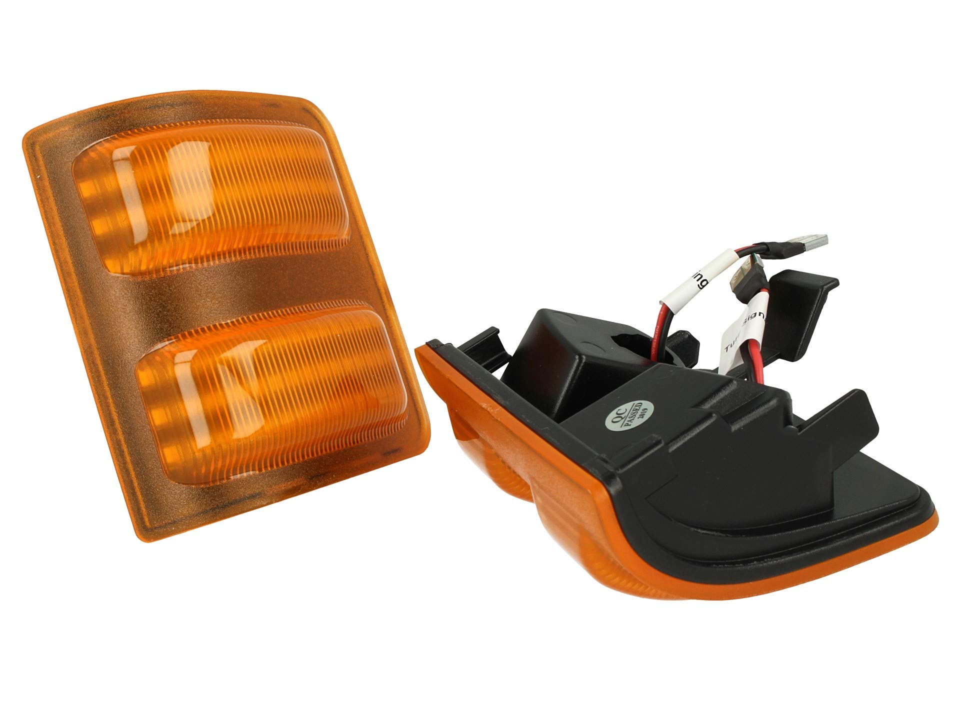 CARALL Kit Freccia Laterale a Led Side Marker Dinamica Lente Arancione 12V 5W