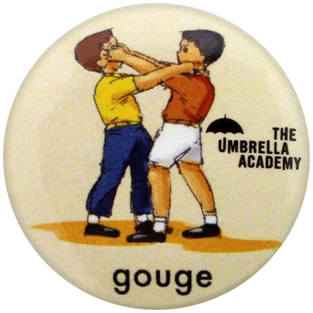 The Umbrella Academy Badges, Multicoloured, 25mm dia PB5450