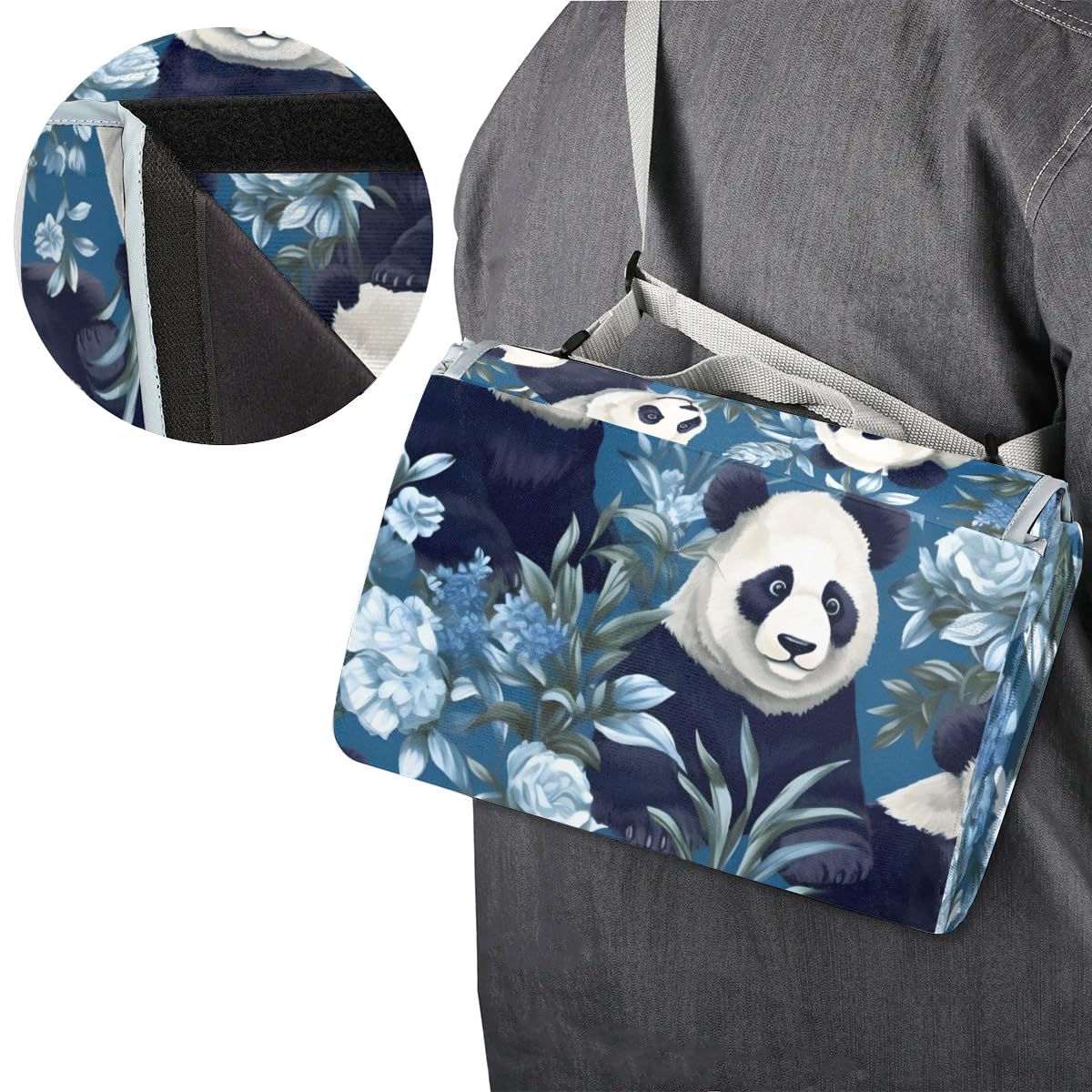 Manta de picnic de 150 x 145 cm, bonita manta de playa plegable para exteriores, impermeable, para playa, camping, senderismo, picnic